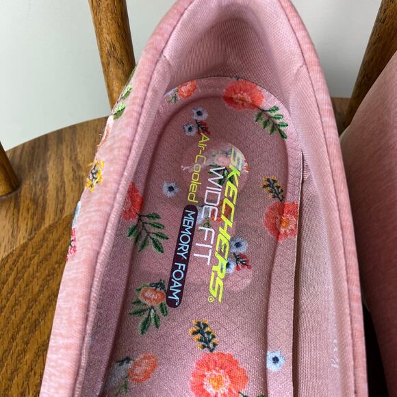 Skechers Wmns Sz 11 Microburst Botanical Paradise Walking Sneakers Ballet Shoes - Picture 7 of 16